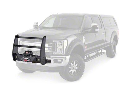 WARN Trans4mer Gen III Center-Only Grille Guard; Black (17-26 F-350 Super Duty)