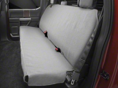 Weathertech Second Row Seat Protector; Gray (99-25 Silverado 1500 Extended/Double Cab)