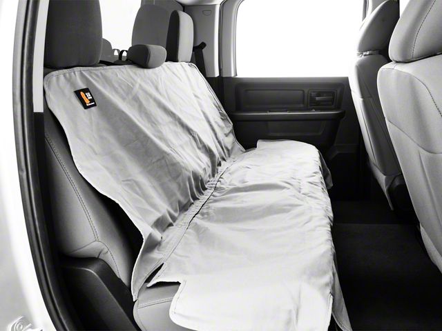 Weathertech Second Row Seat Protector; Gray (09-18 RAM 1500 Quad Cab)