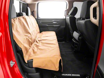 Weathertech Second Row Seat Protector; Tan (09-24 RAM 1500 Crew Cab)