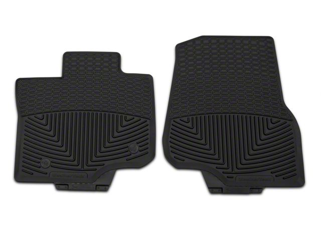 Weathertech All-Weather Front Rubber Floor Mats; Black (15-24 F-150 SuperCab, SuperCrew)