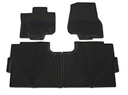 Weathertech All-Weather Front and Rear Rubber Floor Mats; Black (15-25 F-150 SuperCab, SuperCrew)