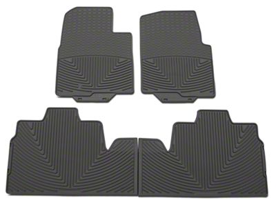 Weathertech All-Weather Front and Rear Rubber Floor Mats; Gray (09-10 F-150 SuperCab, SuperCrew w/ Single Floor Post)