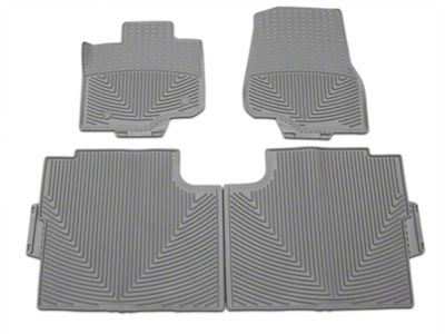 Weathertech All-Weather Front and Rear Rubber Floor Mats; Gray (15-24 F-150 SuperCab, SuperCrew)