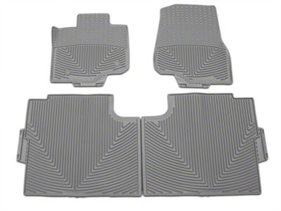 Weathertech All-Weather Front and Rear Rubber Floor Mats; Gray (15-25 F-150 SuperCab, SuperCrew)