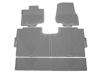 Weathertech All-Weather Front, Rear and Under Rear Seat Rubber Floor Mats; Gray (15-25 F-150 SuperCrew)