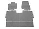Weathertech All-Weather Front, Rear and Under Rear Seat Rubber Floor Mats; Gray (15-24 F-150 SuperCrew)