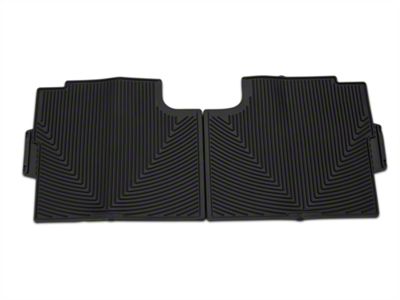 Weathertech All-Weather Rear Rubber Floor Mats; Black (15-25 F-150 SuperCab, SuperCrew)