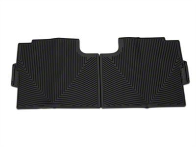 Weathertech All-Weather Rear Rubber Floor Mats; Black (15-24 F-150 SuperCab, SuperCrew)