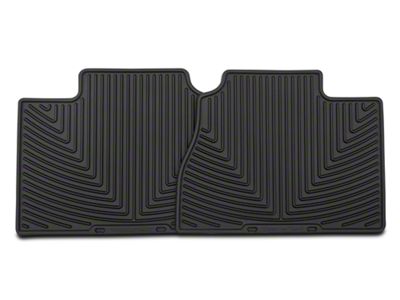 Weathertech All-Weather Rear Rubber Floor Mats; Black (07-13 Silverado 1500 Extended Cab, Crew Cab)