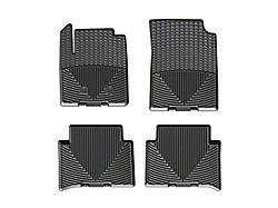 Weathertech All-Weather Front and Rear Rubber Floor Mats; Black (15-22 Canyon Crew Cab)