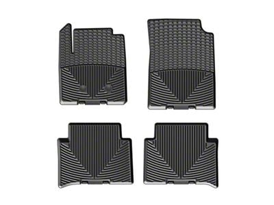 Weathertech All-Weather Front and Rear Rubber Floor Mats; Black (15-22 Canyon Crew Cab)