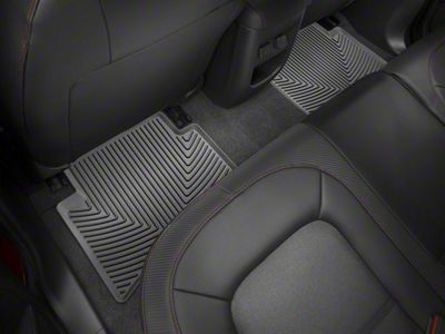 Weathertech All-Weather Rear Rubber Floor Mats; Black (15-22 Canyon Crew Cab)