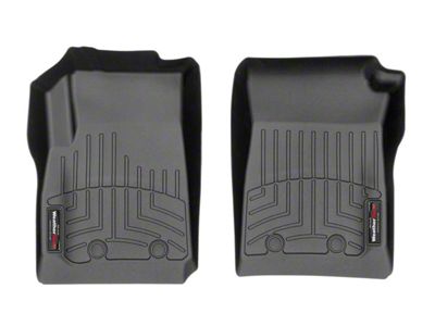 Weathertech DigitalFit Front Floor Lines for Vinyl Floors; Black (15-22 Canyon Extended Cab w/ 2nd Row Seating)