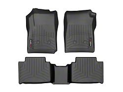 Weathertech DigitalFit Front and Rear Floor Liners; Black (15-22 Canyon Crew Cab)