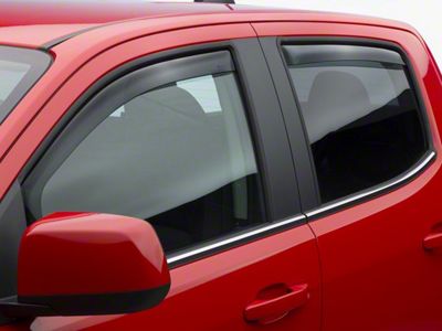 Weathertech Side Window Deflectors; Front and Rear; Dark Smoke (15-22 Canyon Crew Cab)