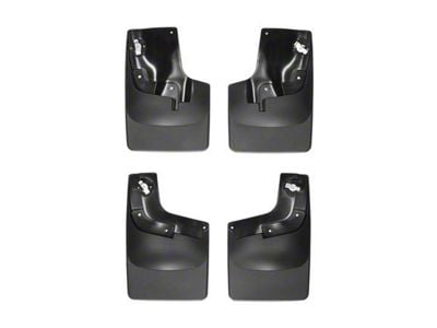 Weathertech No-Drill Mud Flaps; Front and Rear; Black (15-22 Canyon w/o Factory Fender Flares)