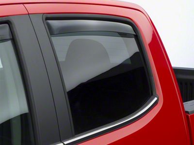 Weathertech Side Window Deflectors; Rear; Dark Smoke (15-22 Canyon Crew Cab)