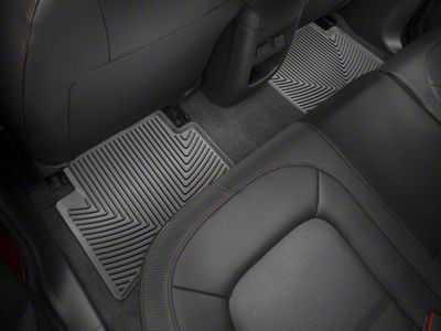 Weathertech All-Weather Rear Rubber Floor Mats; Black (15-22 Colorado Crew Cab)