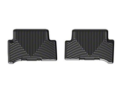 Weathertech All-Weather Rear Rubber Floor Mats; Black (15-22 Colorado Extended Cab)