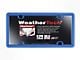 Weathertech ClearCover License Plate Frame; Blue (Universal; Some Adaptation May Be Required)