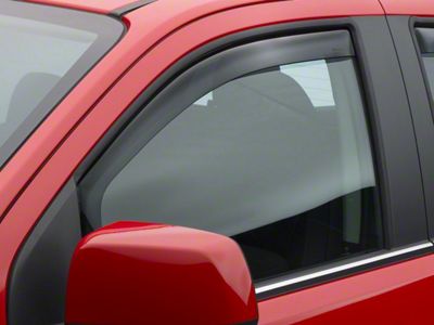 Weathertech Side Window Deflectors; Front; Dark Smoke (15-22 Colorado)