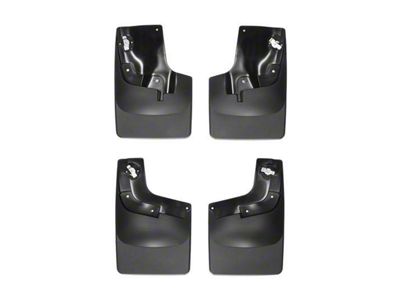 Weathertech No-Drill Mud Flaps; Front and Rear; Black (15-22 Colorado w/o Factory Fender Flares, Excluding ZR2)