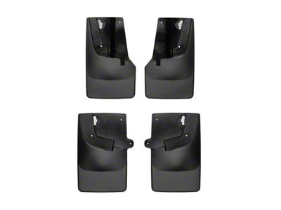 Weathertech No-Drill Mud Flaps; Front and Rear; Black (17-22 Colorado ZR2, Excluding Bison)
