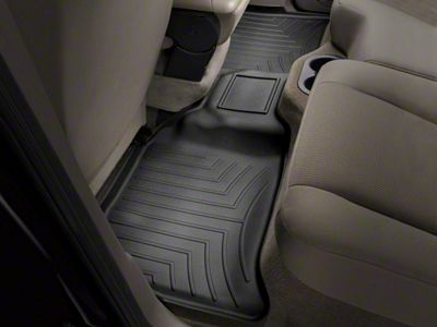 Weathertech DigitalFit Rear Floor Liner; Black (05-11 Dakota Quad/Crew Cab)