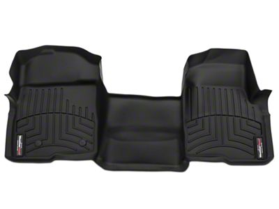 Weathertech DigitalFit Front Over the Hump Floor Liner; Black (09-14 F-150 SuperCab, SuperCrew)