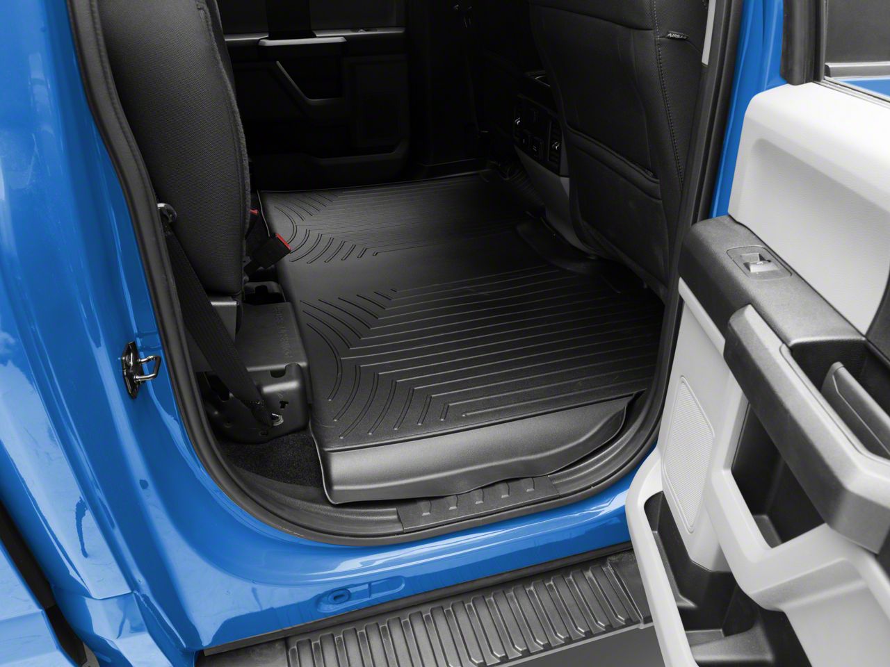 Weathertech F150 DigitalFit Front and Rear Floor Liners; Black T527392 (1524 F150 SuperCab