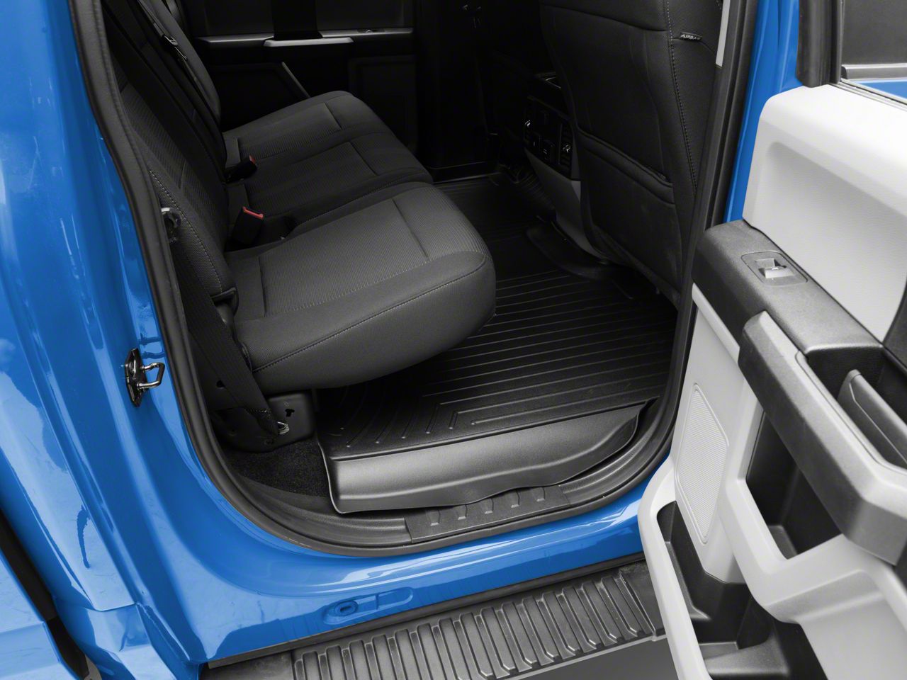 Weathertech F150 DigitalFit Front and Rear Floor Liners; Black T527392 (1524 F150 SuperCab