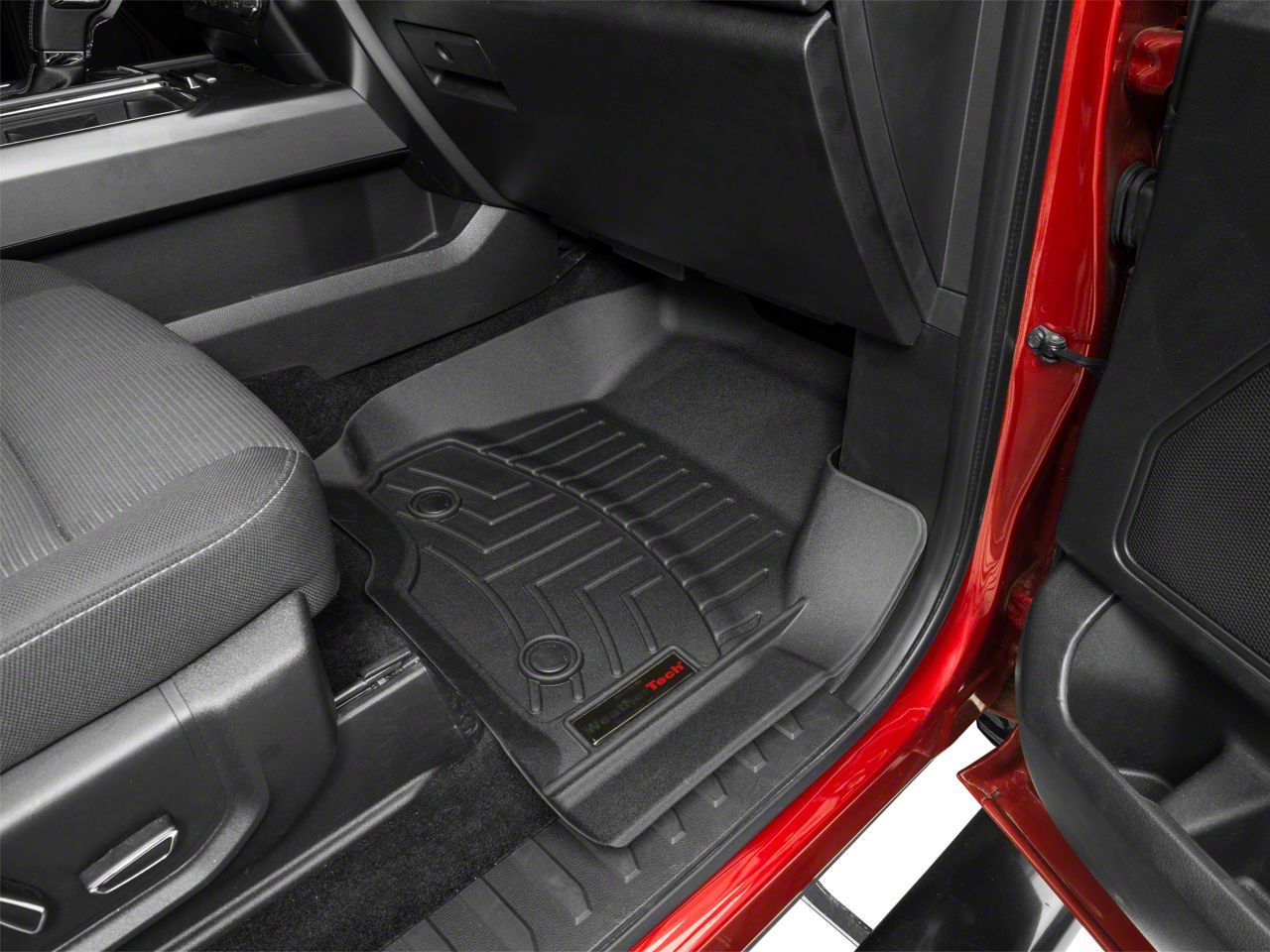 Weathertech F150 DigitalFit Front and Rear Floor Liners; Black T527392 (1524 F150 SuperCab