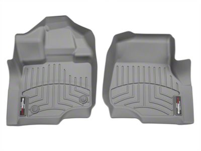 Weathertech DigitalFit Front Floor Liners; Gray (15-24 F-150 SuperCab, SuperCrew)