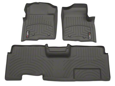Weathertech DigitalFit Front and Rear Floor Liners; Gray (09-14 F-150 SuperCab, SuperCrew)