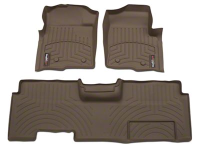 Weathertech DigitalFit Front and Rear Floor Liners; Tan (09-14 F-150 SuperCab, SuperCrew)