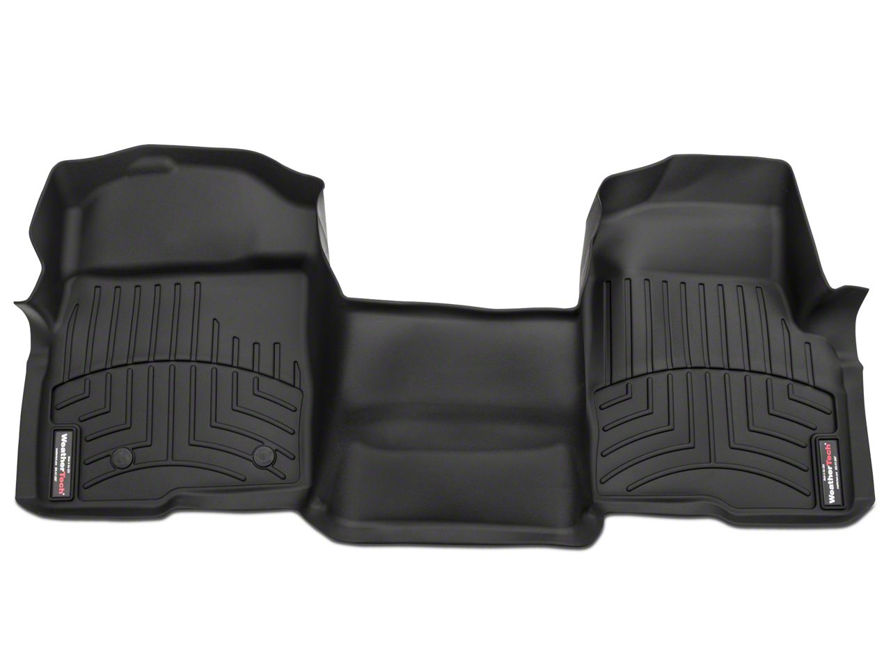 Weathertech Sierra DigitalFit Front Floor Liner Over The Hump Black