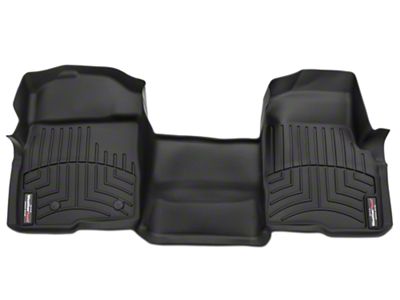 Weathertech DigitalFit Front Over the Hump Floor Liner; Black (07-13 Sierra 1500)