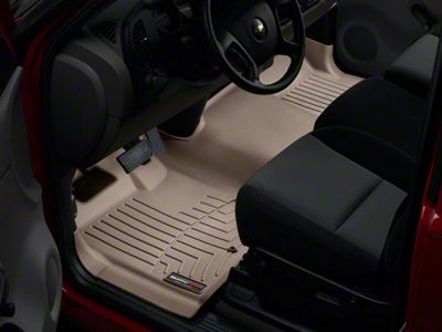 Weathertech DigitalFit Front Over the Hump Floor Liner; Tan (07-13 Silverado 1500)