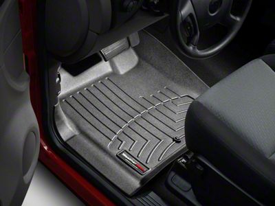 Weathertech DigitalFit Front Floor Liners; Black (07-13 Sierra 1500 w/o Floor Shifter)