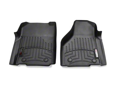 Weathertech DigitalFit Front Floor Liners for Vinyl Floors; Black (12-18 RAM 1500 Regular Cab, Quad Cab)