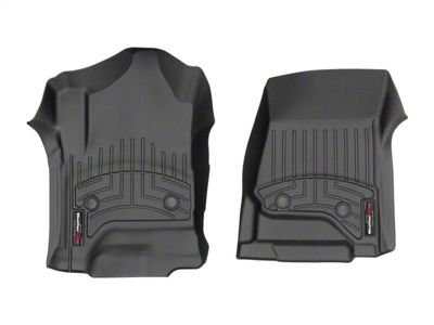 Weathertech DigitalFit Front Floor Liners; Black (14-18 Sierra 1500 Double Cab, Crew Cab)