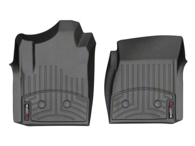 Weathertech DigitalFit Front Floor Liners for Vinyl Floors; Black (14-18 Silverado 1500 Regular Cab)