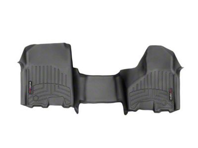 Weathertech DigitalFit Front Over the Hump Floor Liner for Vinyl Floors; Black (12-18 RAM 1500 Crew Cab)