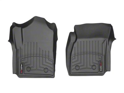 Weathertech DigitalFit Front Over the Hump Floor Liner; Black (14-18 Silverado 1500 Regular Cab)