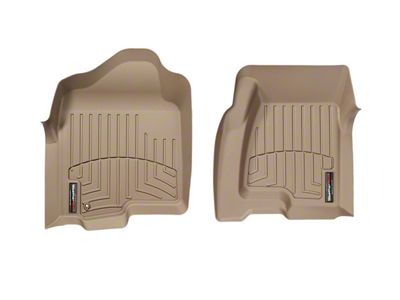 Weathertech DigitalFit Front Floor Liners; Tan (04-06 Silverado 1500 Crew Cab)