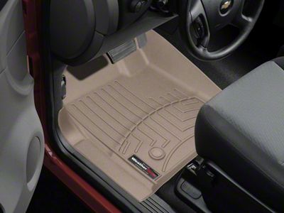 Weathertech DigitalFit Front Floor Liners; Tan (07-13 Silverado 1500 w/o Floor Shifter)