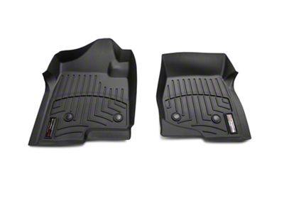 Weathertech DigitalFit Front Floor Liners; Black (07-13 Silverado 1500 w/o Floor Shifter)