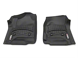 Weathertech DigitalFit Front Floor Liners; Black (14-18 Silverado 1500 Double Cab, Crew Cab w/o Floor Shifter)