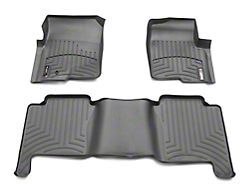 Weathertech DigitalFit Front and Rear Floor Liners; Black (04-08 F-150 SuperCrew)
